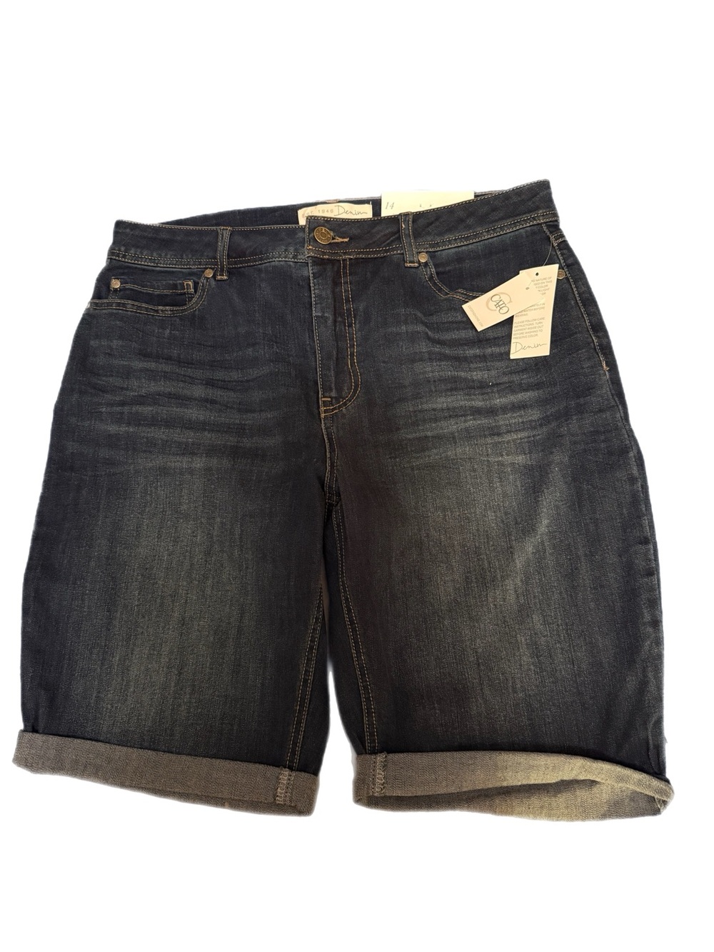 EST. 1946 Denim Dark Wash Denim Shorts